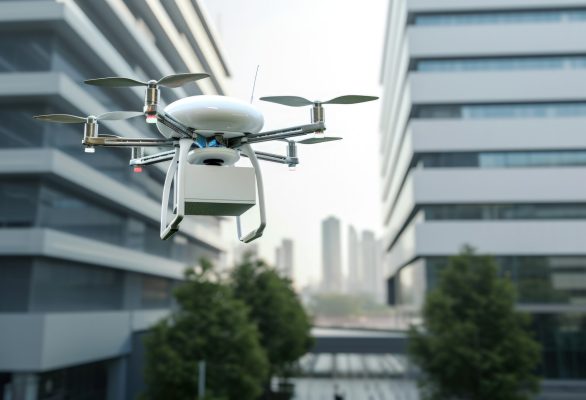 delivery-robot-futuristic-environment